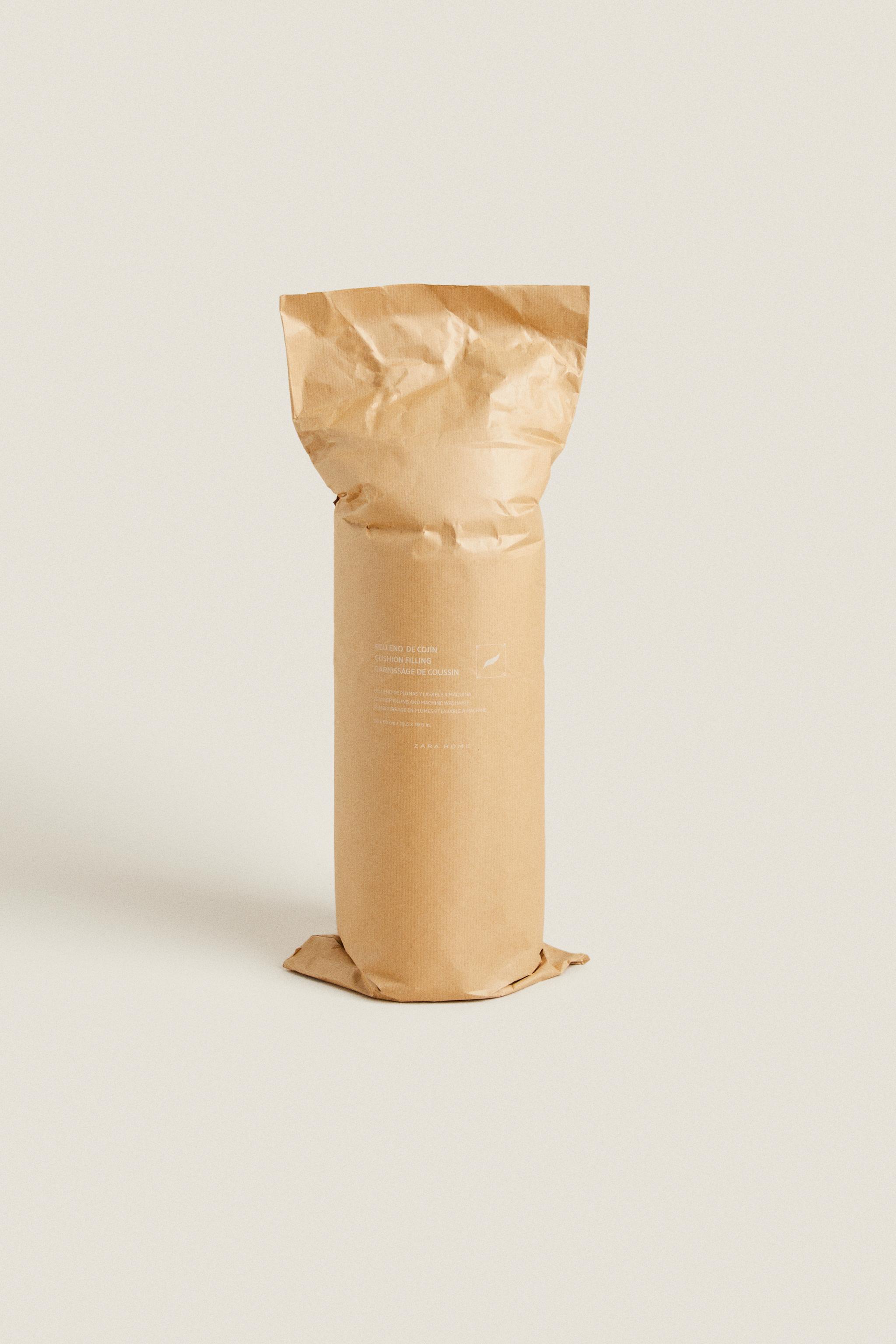 COUSSIN DE GARNISSAGE EN PLUMES HOUSSE EN COTON